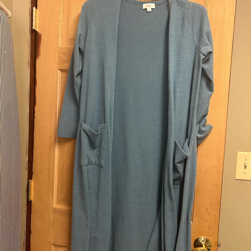 LuLaRoe Blue Cardigan Sweater